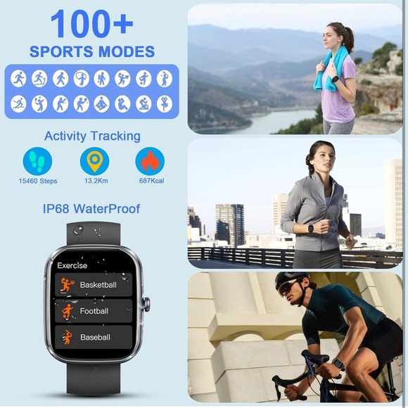 Smartwatch for Men Women (Answer/Make Call), Fitness Tracker - Picture 3 of 9